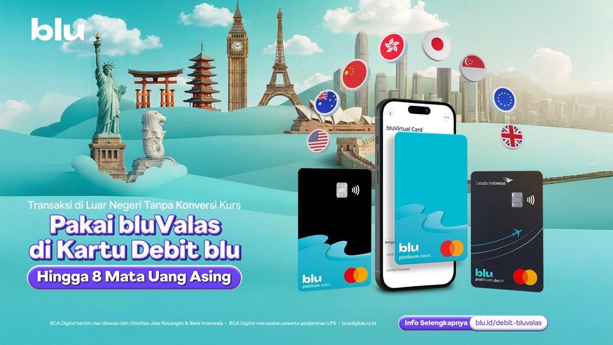 Kartu Debit blu Bebas Biaya Konversi, Solusi Transaksi Luar Negeri Lebih Hemat