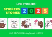 Stiker Line Terpopuler 2025: Line Friends Dominasi, Kreator Lokal Raup Rp1,7 Miliar