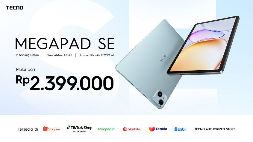 Rekomendasi Tablet Tecno Terbaru Harga Mulai Rp2 Jutaan dan Sudah AI, Cocok untuk Belajar hingga Kerja