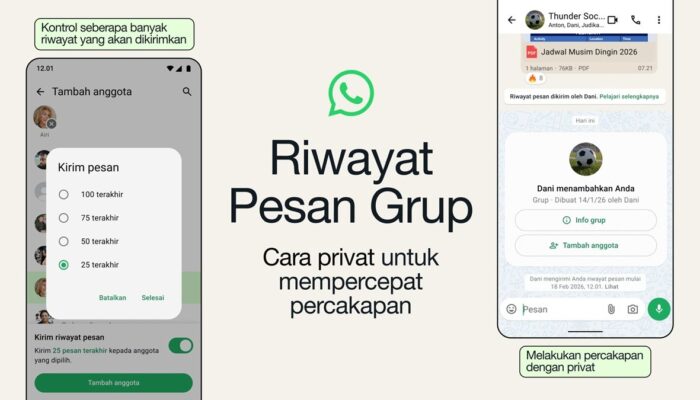 Riwayat Pesan Grup di WhatsApp Resmi Hadir, Anggota Baru Kini Tak Lagi Ketinggalan Percakapan