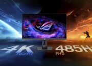 Asus Rilis Tiga Monitor Gaming 4K Fast IPS, Hadirkan Dual Mode hingga 485Hz