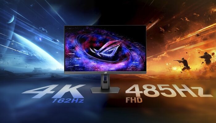 Asus Rilis Tiga Monitor Gaming 4K Fast IPS, Hadirkan Dual Mode hingga 485Hz