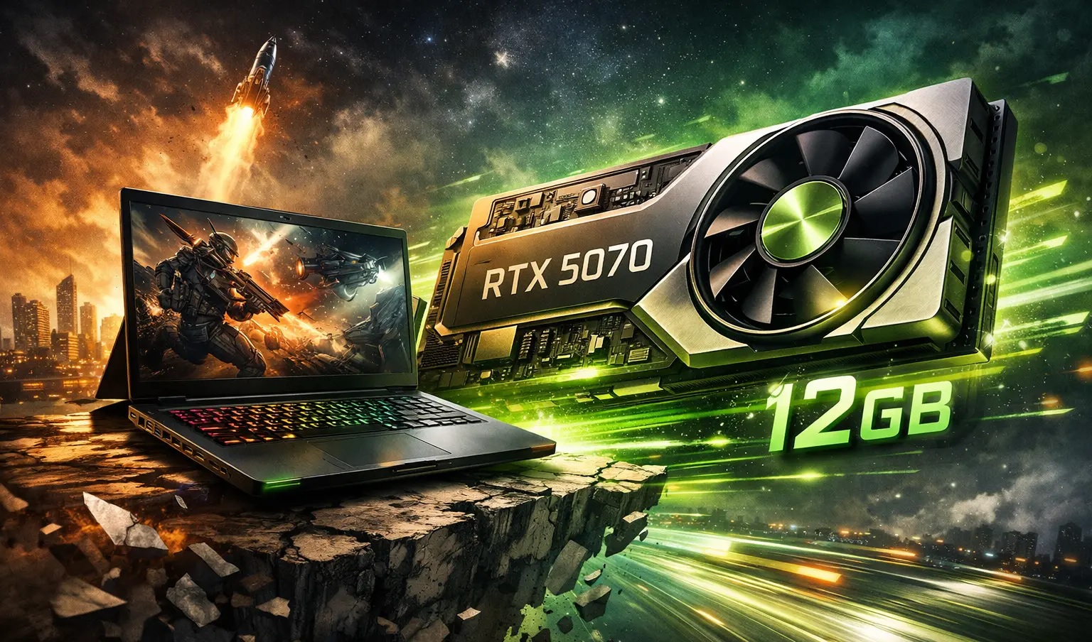 NVIDIA Rilis RTX 5070 Laptop 12GB, Upgrade VRAM Tanpa Ubah Desain Jadi Kunci