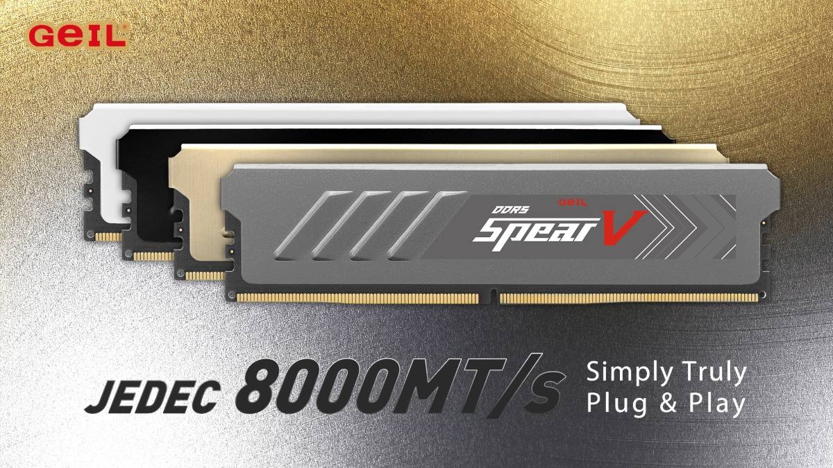 GeIL Pamer RAM DDR5 8000 MT/s Standar JEDEC di Computex 2026, Tinggal Colok Langsung Ngebut