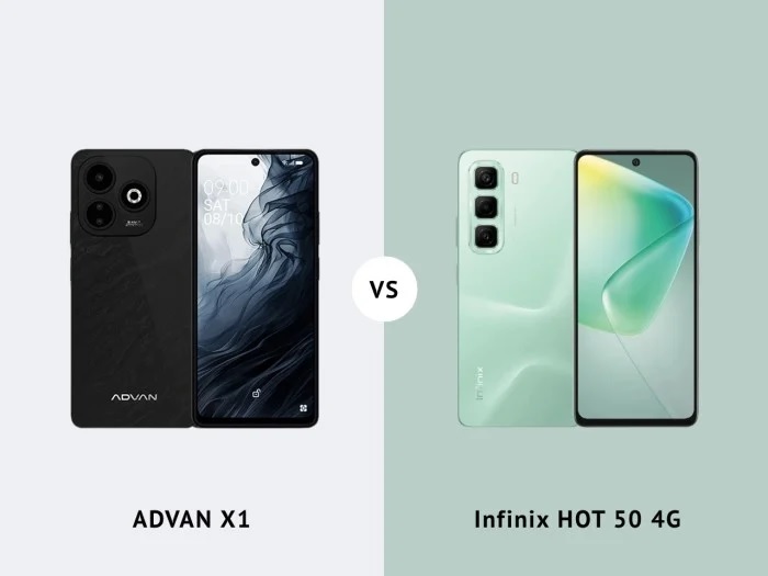 ADVAN X1 vs Infinix HOT 50 4G, Spesifikasi Mirip Harga Bisa Jadi Penentu