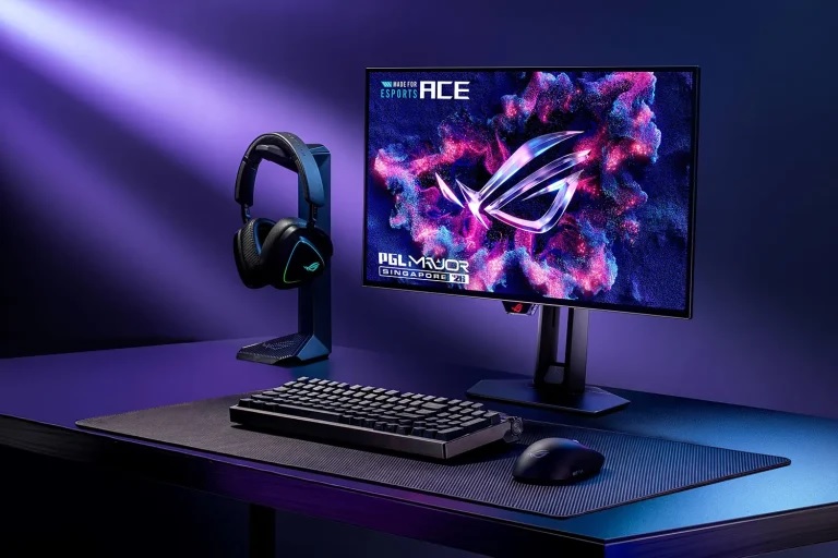 ASUS ROG Ace Collection Perkenalkan ROG Gladius IV Ace dan Monitor OLED Refresh Rate 720Hz