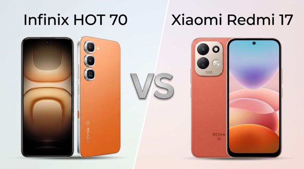 Bingung Pilih Infinix HOT 70 vs Redmi 17? Berikut Perbandingan Lengkapnya