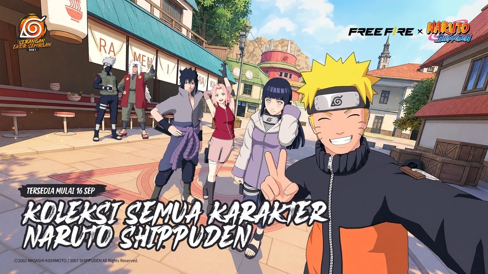 Free Fire x Naruto Shippuden Hadir Lagi, Boyong Hinata dan Jiraiya Bundle