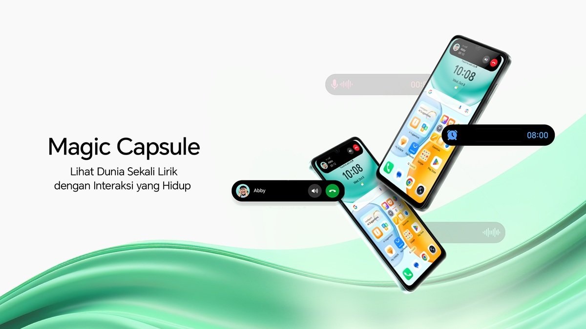 Honor X5c Plus Punya Magic Capsule, Cek Rekaman, Alarm, dan Musik Tanpa Buka Aplikasi