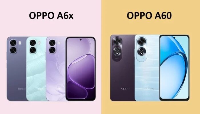 OPPO A6x vs OPPO A60: Perbandingan Harga, Kamera, Baterai dan Performa