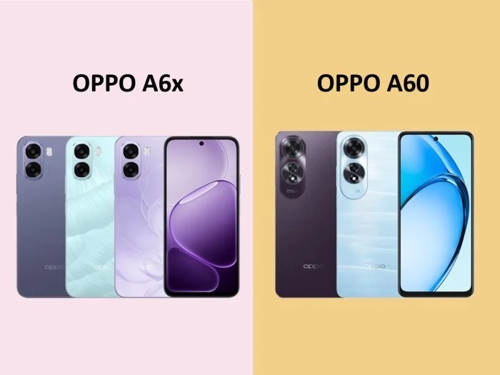 OPPO A6x vs OPPO A60: Perbandingan Harga, Kamera, Baterai dan Performa