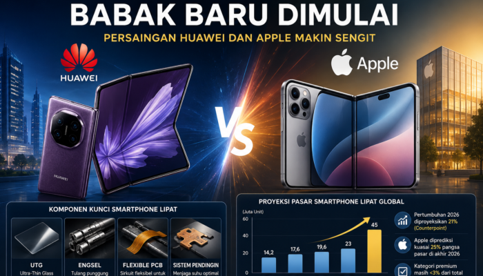 Smartphone Lipat Masuki Babak Baru, Persaingan Huawei dan Apple Makin Sengit